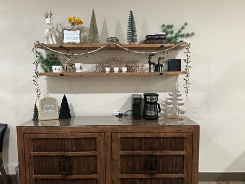 Holiday decor may vary from year to year and is typically displayed from November to January