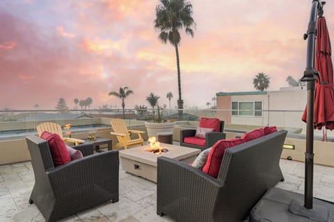 Incredible rooftop patio.