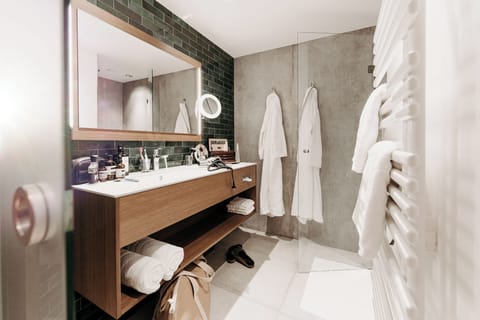 Basic Room, City View | Bathroom | Hair dryer, slippers, towels, soap