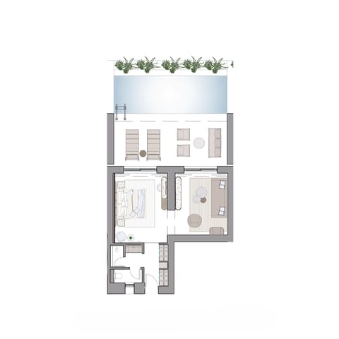 One Bedroom Suite With Private Pool & Sea View | Premium bedding, minibar, in-room safe, blackout drapes