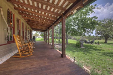 Front Porch at Rocking Ox Gasthaus