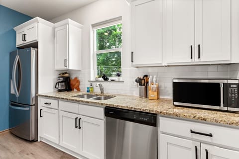 Fully equipped kitchen for all your cooking needs.