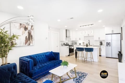 Living Room with Large Smart Tv