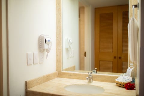 Premium Room, 1 King Bed | Bathroom | Shower, rainfall showerhead, free toiletries, hair dryer