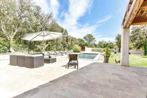 Terrace with garden furniture