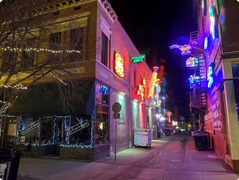 View of Neon Alley. 