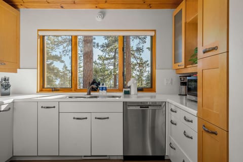 Tahoe Skyline View through the Window