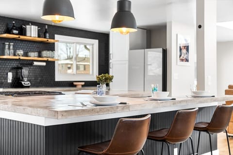 If eating at the island is more your style, there's room for 3!