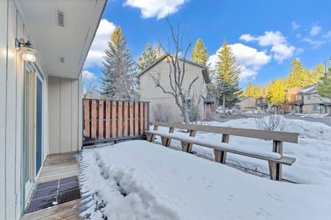 Patio: Seating area, gas grill