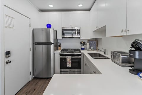 Kitchen is located right as you enter the home.  It has all kitchen essentials needed for a comfortable stay. 