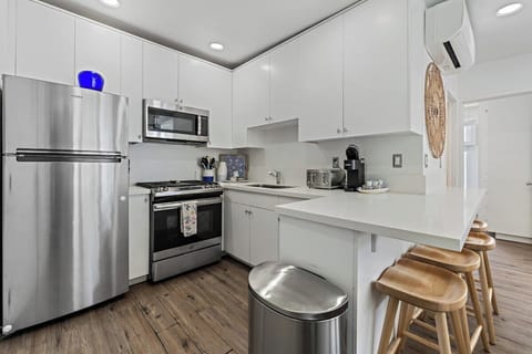 Kitchen is located right as you enter the home.  It has all kitchen essentials needed for a comfortable stay. 