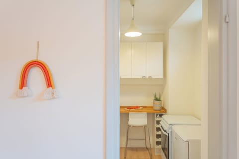 Apartment (1 Bedroom) | Private kitchenette | Espresso maker, electric kettle, highchair
