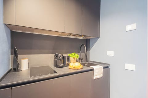 Studio (0 Bedroom) | Private kitchenette | Microwave, stovetop, espresso maker, electric kettle