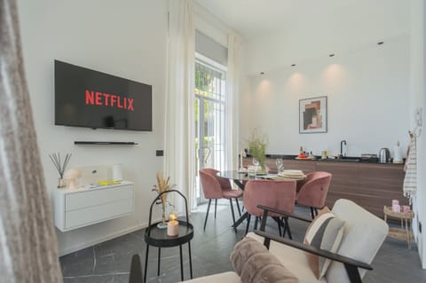 Apartment (0 Bedroom) | Living area | 32-inch TV with cable channels