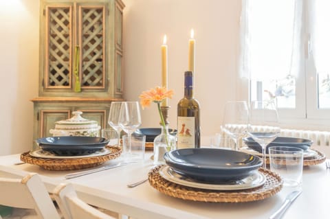 Apartment (1 Bedroom) | Private kitchen | Microwave, espresso maker, electric kettle, highchair