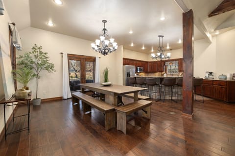 In the kitchen you will find all the amenities to whip up a meal or just enjoy a cup of coffee.