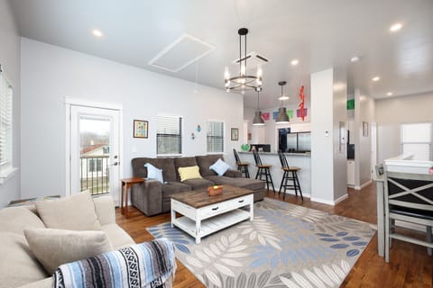 Cozy and inviting living room with modern decor