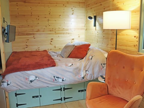 Bedroom | Shepherds Hut One - Island Hut Retreats, Rhosmeirch, near Benllech