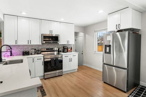 Fully Stocked Kitchen, Recently Update with Modern Appliances, Quartz Countertops and Designer Finishes