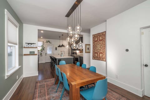 Make mealtime memories together at the dining table, seating 8