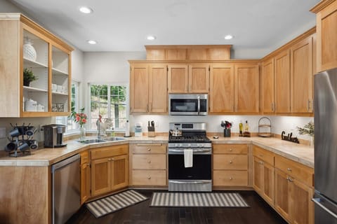 Open kitchen with plenty of prep space
