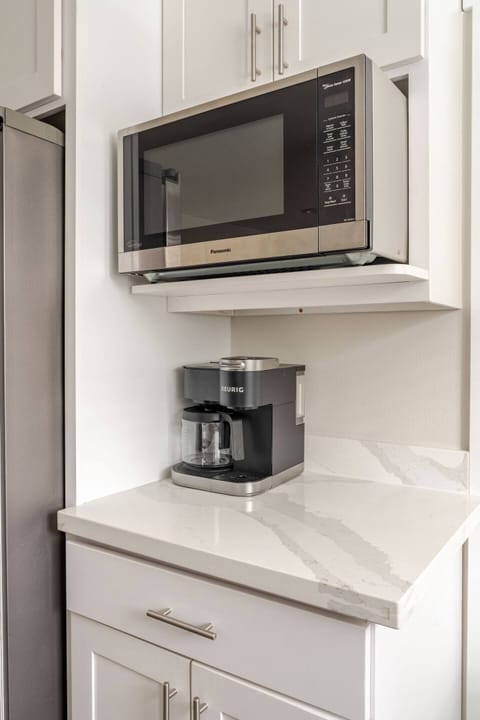 Microwave and coffee maker