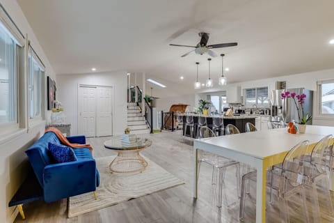 Spacious Kitchen and Dining Area with Massive Dining Table