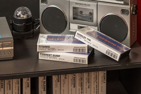 Theater Room with Blockbuster Movies and Nintendo 64