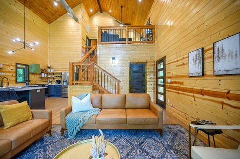 Enjoy the warmth of wood tones and modern comfort throughout the living area.