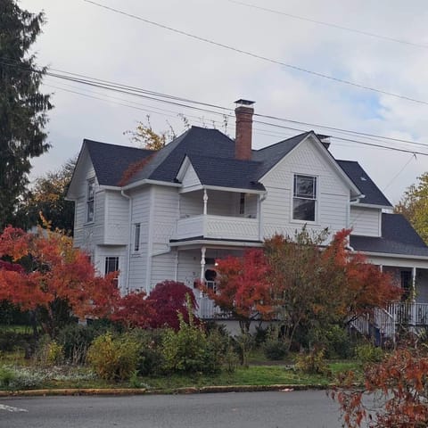 House far in fall