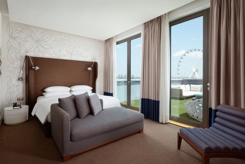 Double or Twin Room, 1 Bedroom, Terrace, Sea View | Hypo-allergenic bedding, down comforters, pillowtop beds, minibar