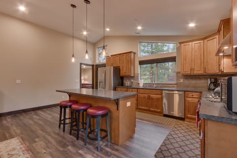 Full kitchen with slow cooker, blender, toaster, Keurig and standard drip coffee