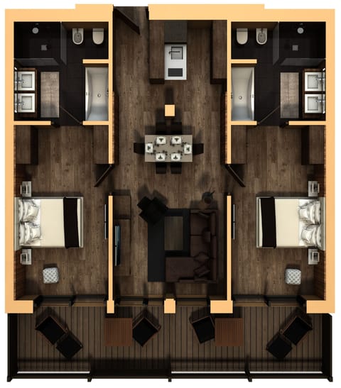 Exclusive Suite (Chalet Panorama Suite) | Down comforters, minibar, in-room safe, desk