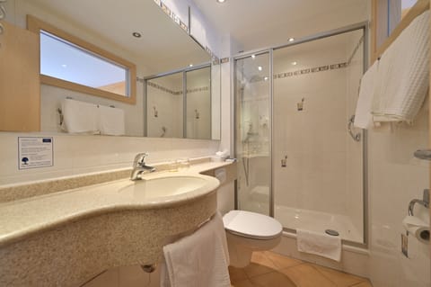 Comfort Double Room (Breakfast Excluded) | Bathroom | Shower, hair dryer, towels