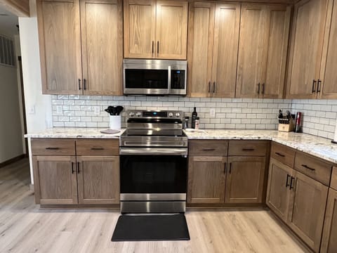 kitchen with all new appliances