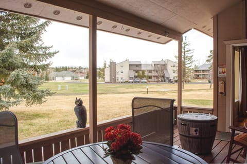 Beautiful patio on the greenbelt