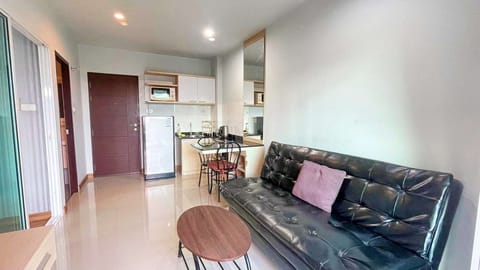 Living room and kitchen