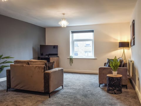 Living area | Apartment 1 - The Old Clubhouse, Newsome, near Huddersfield
