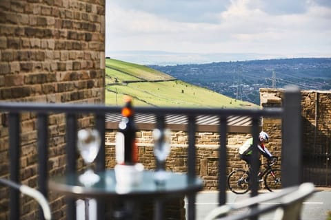 The views across the hills and down the valley into Calderdale are amazing!