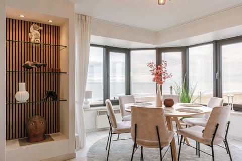 Elegant dining area with stunning ocean views.