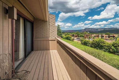 Spacious deck; relax and enjoy the views.