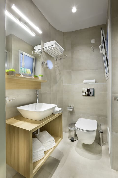 Single Room | Bathroom | Shower, free toiletries, hair dryer, towels