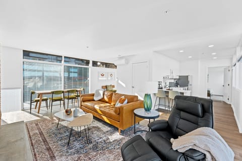 Relaxing living area with seating for family and friends