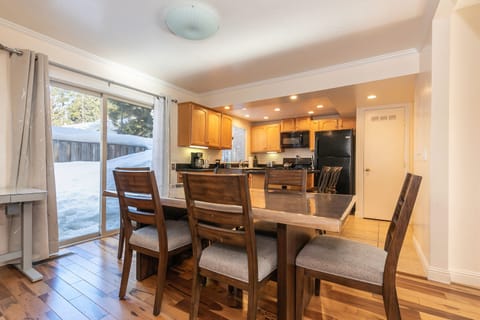 Dining table with seating for 6