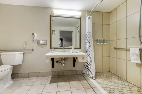 Standard Room, 1 King Bed, Accessible, Bathtub | Bathroom | Combined shower/tub, free toiletries, hair dryer, towels