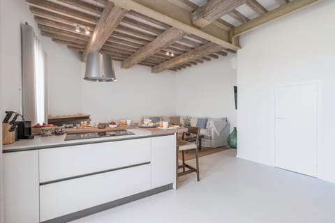 Apartment, Patio, Courtyard View | Private kitchen | Fridge, oven, stovetop, dishwasher