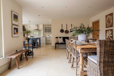 The kitchen/dining space from the other end of the house