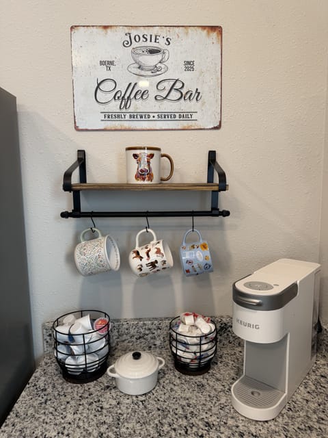 Josie's Coffee Bar, a tribute to the prior owner of our cottage