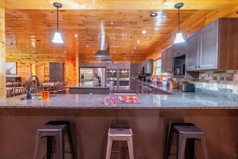 Mayes Landing's massive kitchen