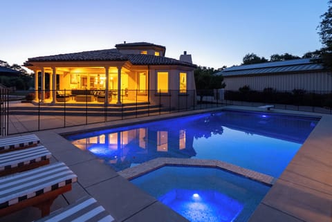 Stunning night views from our spa